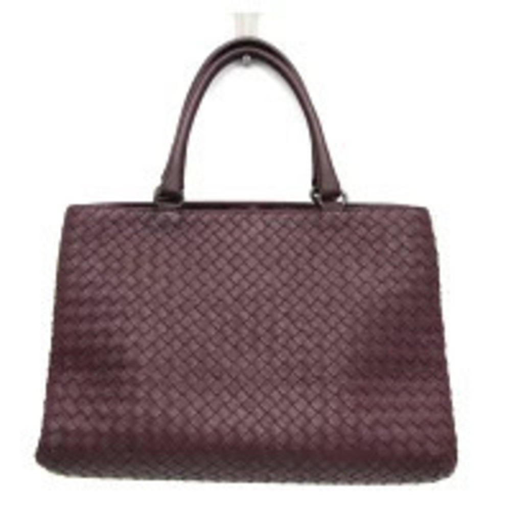 Bottega Veneta Intrecciato Leather Handbag Wine Red